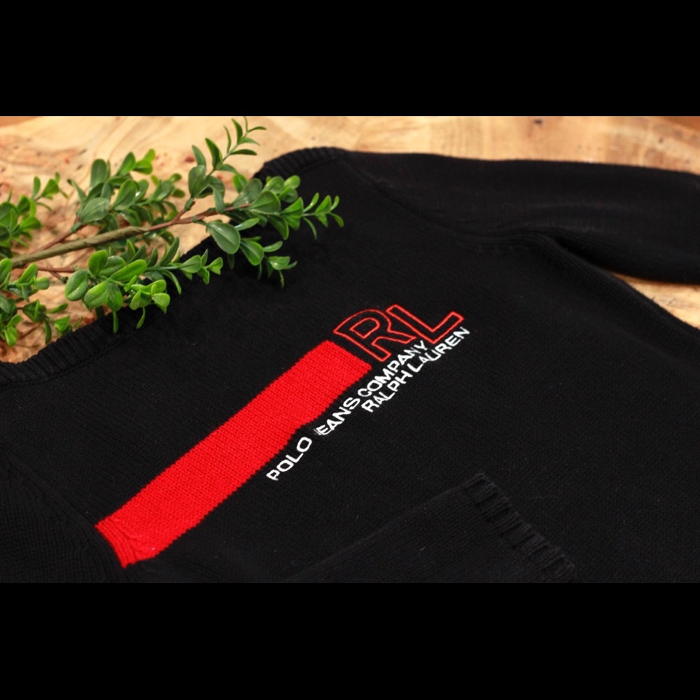 Ralph Lauren Polo Jeans Co. Black Sweater🌿